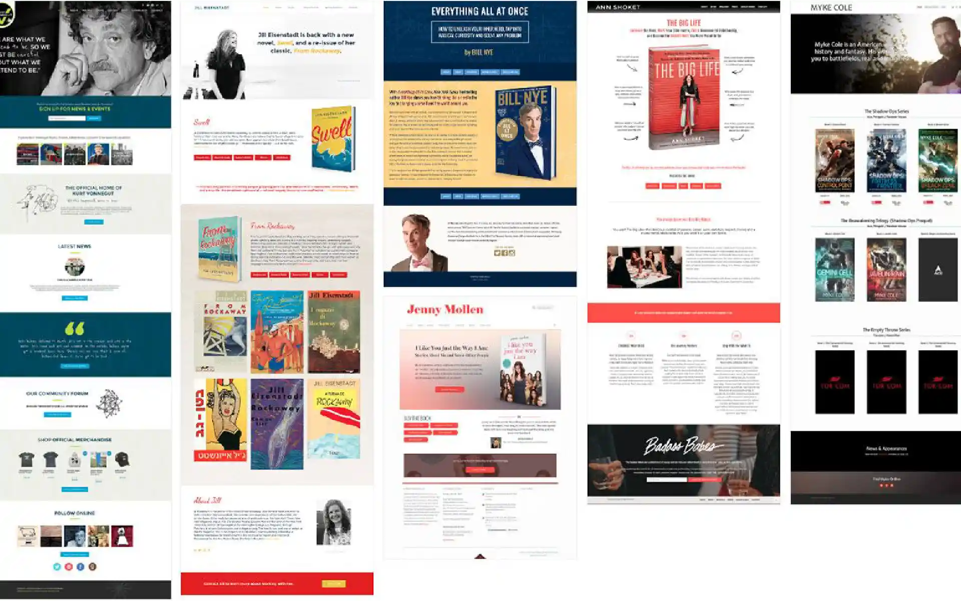 Event and Book Launch Pages | Author Website Design Services