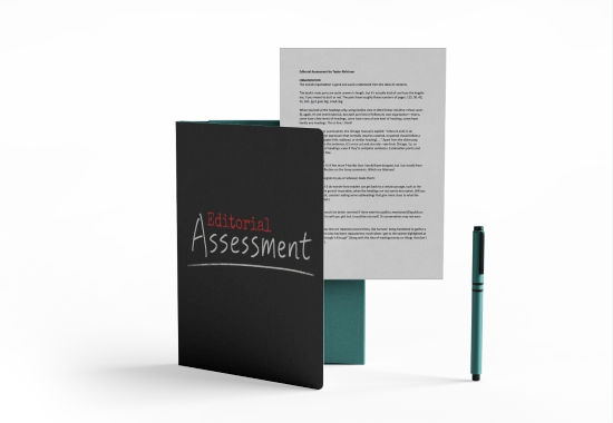Editorial Assesment Book | Editing Services